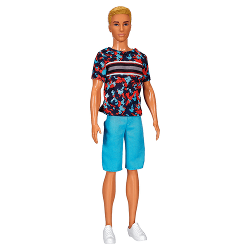 Muñeco Ken Fashionista, maraca Mattel, juguete de plástico para niños de 3 años en adelante, 12.50 cm