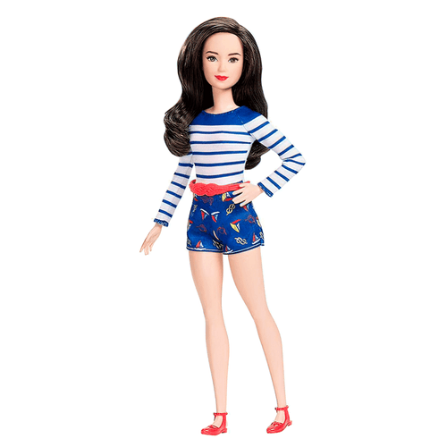 Muñeca Barbie Fashionistas con ropa + zapatos a la moda marca Mattel