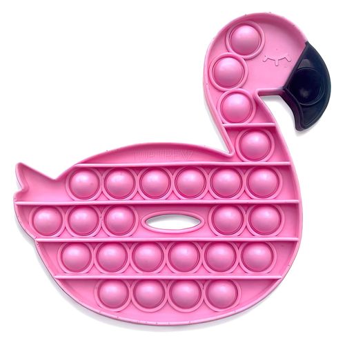 juguete sensorial anti estres OMG Pop Fidgety, Flamingo, rosado, silicona