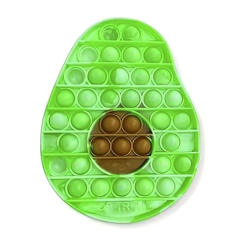Pop It juguete sensorial de aguacate, 100% silicona flexible, burbujas para explotar que alivian el estrés y la ansiedad, para adultos y niños
