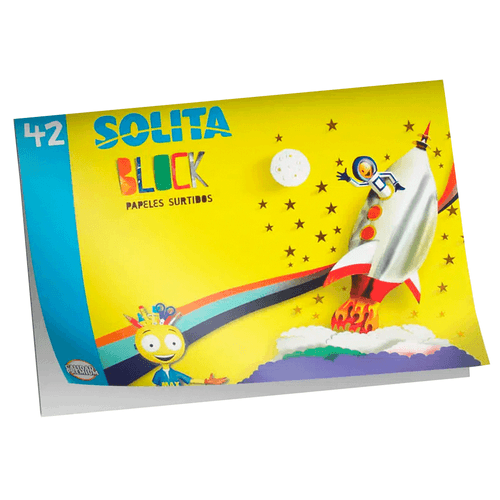 Maxi block, marca Solita, 84 hojas de pales surtidos para artes y manualidades