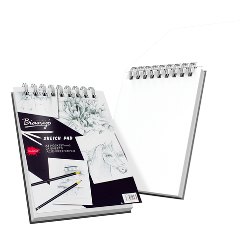 Block de dibujo Sketch Pad A3, marca Corot, cuaderno de arte de 24 hojas, tamaño A4, papel bond