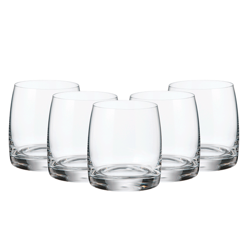 Set de vasos Pavo, Crystal Bohemia, 6 unidades de 290 ml c/u, vidrio templado transparentes