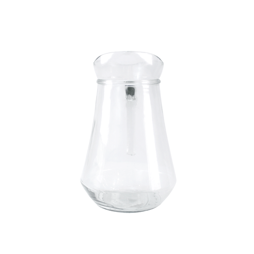 Jarra transparente para servir agua, capacidad 1.49 litros, sirve jugos, tes o vino cocteles. Resistente alcalor y frio