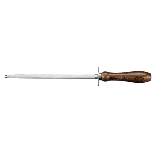 Afilador para cuchillo marca tramontina línea Premium , de 8 pulgadas, acero inoxidable y mango de madera
