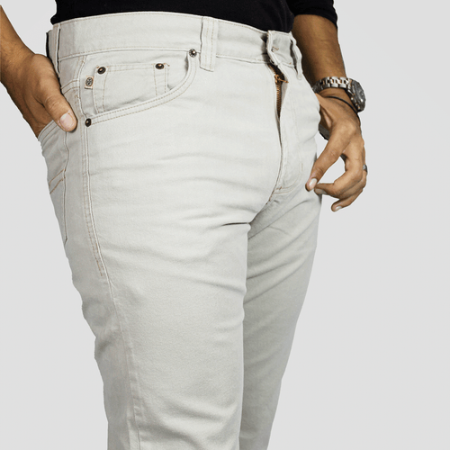 Pantalón de caballero, marca New Horse santo domingo color Caki Clásico, hecho de algodón drill tela fuerte y firme