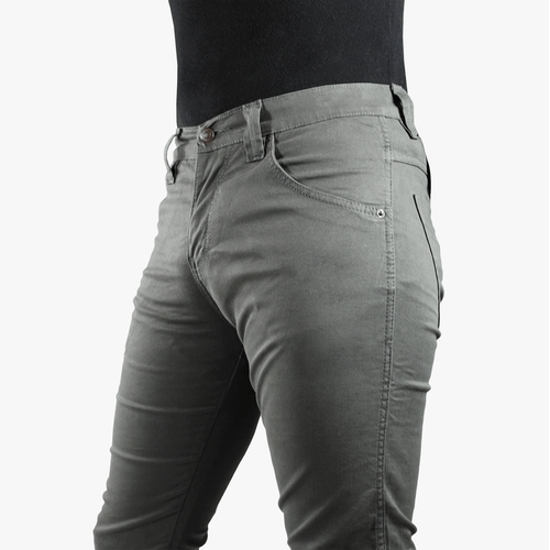 Pantalón regular Latín Lover para caballero, Drill Gray edición especial, línea clásica, 98% algodón