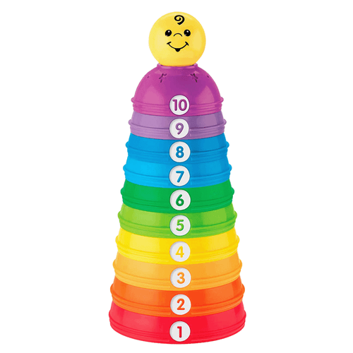 Stack & Roll Cups, marca Fisher Price, para mayores de 6 meses, juego infantil
