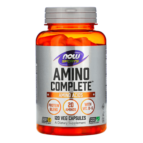 Vitamina Amino Completo con vitamina B-6,  120- 360 cápsulas marca Now Sport