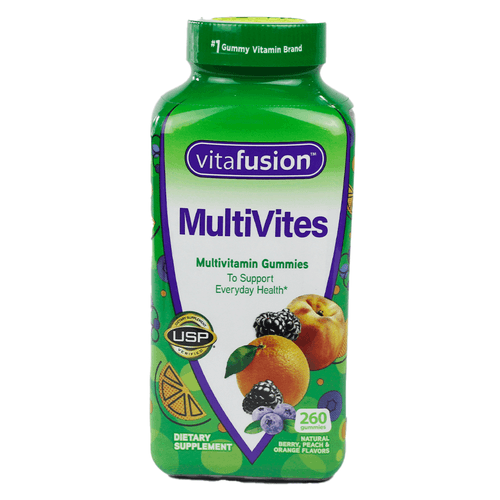 Multivites, gomitas multivitamínicas, Vita Fusion para mujeres, sin gluten ni OMG, 260 unidades, sabor a frutas naturales
