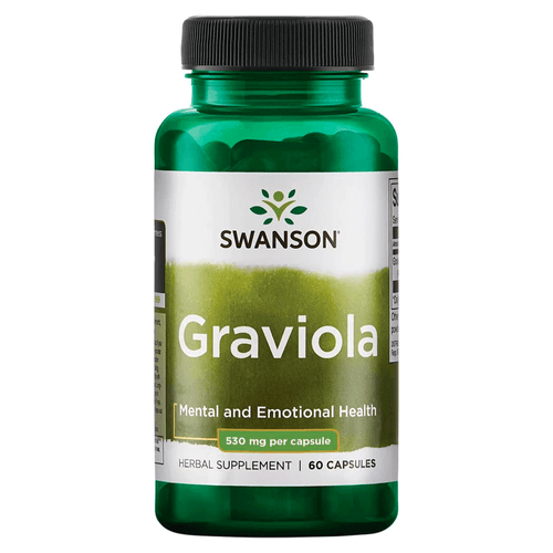Graviola, Swanson, suplemento ayudante emocional y mental,530 mg, 60 tabletas