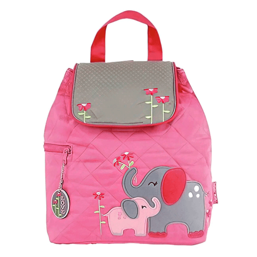 Morral de tela de elefante, para niñas, bolso grande color rosado