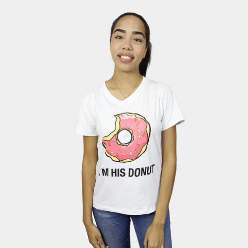 Camisas para parejas de los Simpson, marca Frecouture, unisex, 100% microdurazno suave