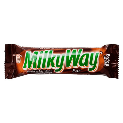 Milky Way, 52.2 gr, deliciosa barra de chocolate de leche con relleno de caramelo