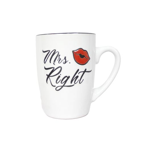 Tazas personalizadas Mrt. Rigth And Love You, para parejas, taza de café para San Valentín