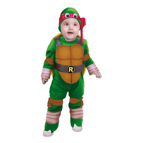 Disfraz de Tortuga ninja para bebe, marca Carnavalito, con accesorios incluidos, color verde