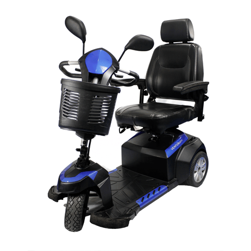 Carritos eléctrico de paseo, modelo Ventura XL, marca Rodi, para adulto, 3 ruedas, color negro y azul