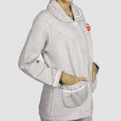 Pijama de dos piezas para dama, marca Huanyiudie, conjunto de camisa y mono, tela 100% polar
