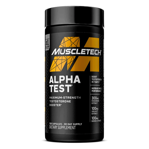 Suplementos amplificador testosterona marca MuscleTech 120 tabletas