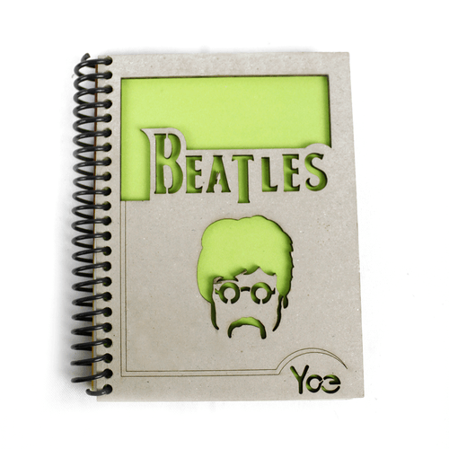 Agenda de The Beatles, marca Yoe, libreta de anotaciones, tapa dura, color verde