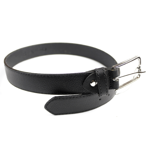 Cinturón de caballero, Kreamos Láser, correa 100% cuero texturizado, 5 ajustes, costura resistente