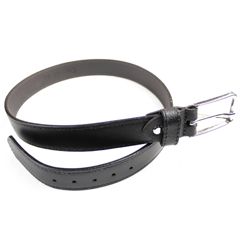 Cinturón de caballero, Kreamos Láser, correa 100% cuero brillante, 5 ajustes, costura resistente