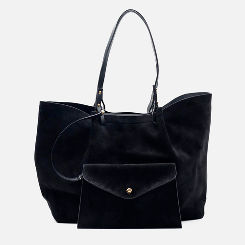 Cartera Shopper con bolso extraíble, marca Balú, 100% Poliéster, color negra, para dama