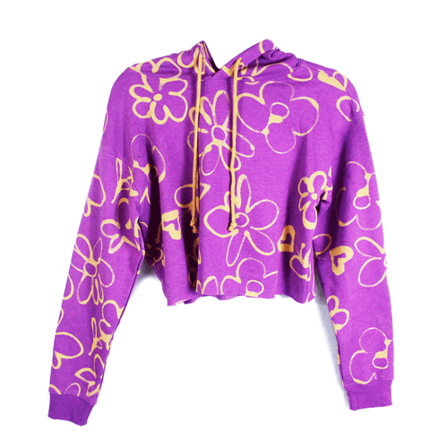 Suéter para dama, marca Wild Fable, modelo de mangas larga y capucha y estampado, 100% algodón suave, color lila