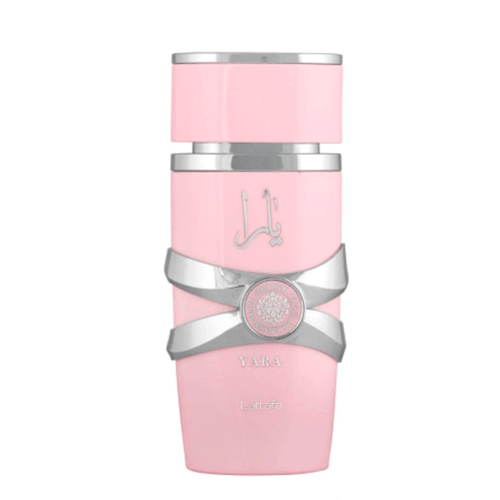 Perfume Lattafa Yara, 100 ml, aroma floral afrutada para dama, color rosa