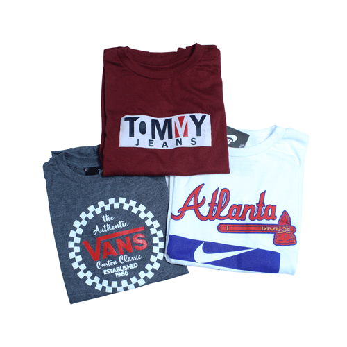 Promoción 3 franelas de caballero con estampado y diseño, una oferta irresistible que no querrás dejar pasar