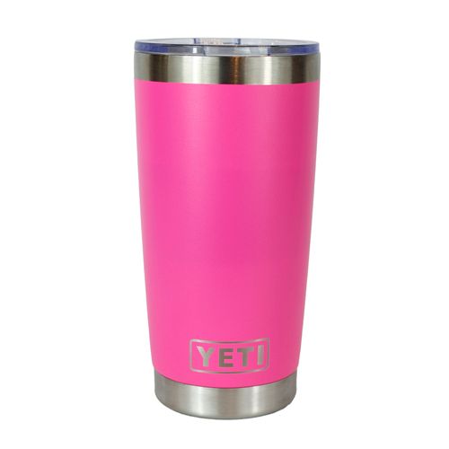 Vaso térmico Yeti Rambler en oferta, 20 oz, de acero inoxidable con doble capa de aislamiento térmico, color rosa